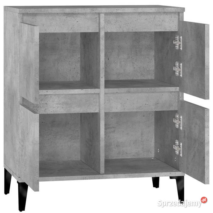 Komoda szarość betonu 60x35x70 materiał