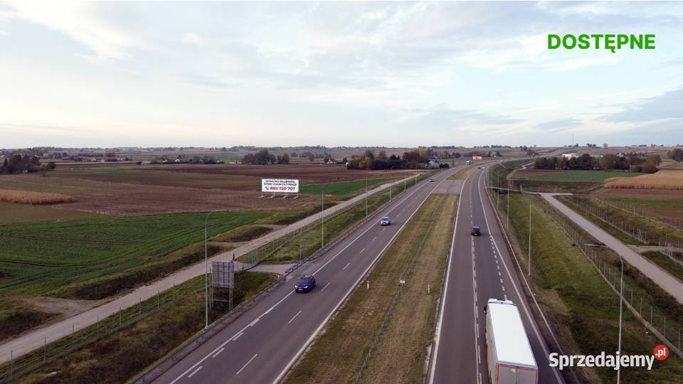 Wynajmę Billboard reklamowy trasie S7 Kraków Biskupice