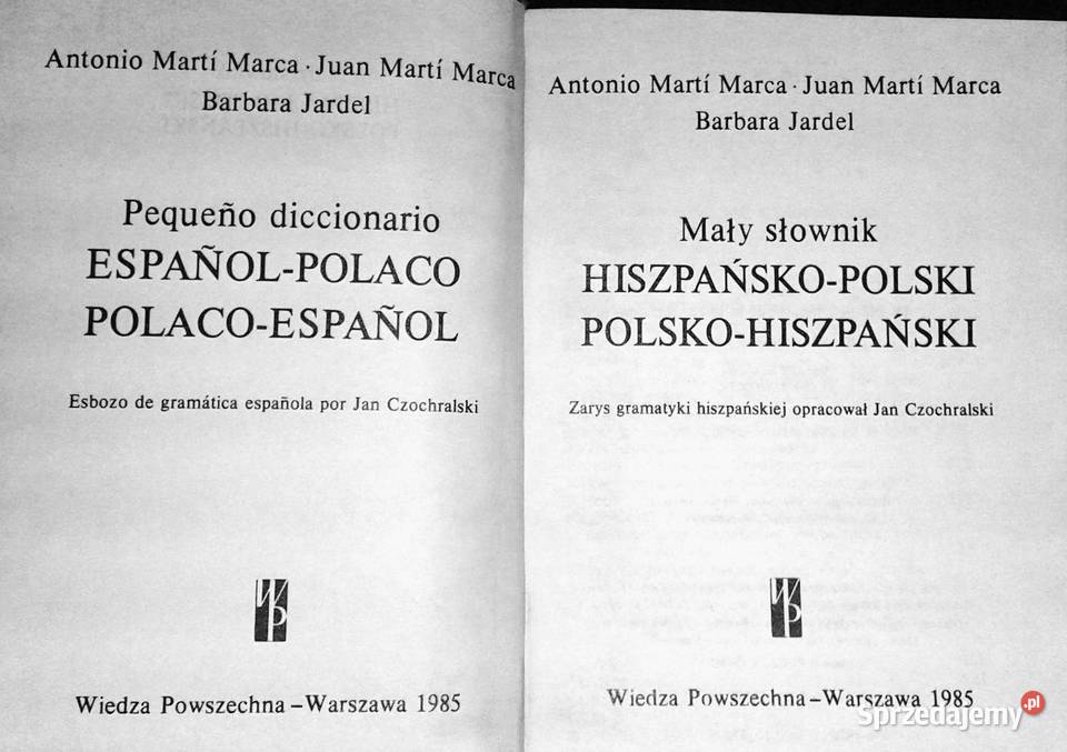 Słownik hiszpańskopolski polskohiszpański Chełm