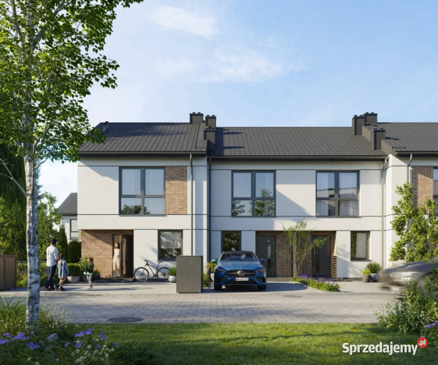 Nowoczesny dom 4 pokoje ogród miejsca postojowe bliźniak Sochaczew