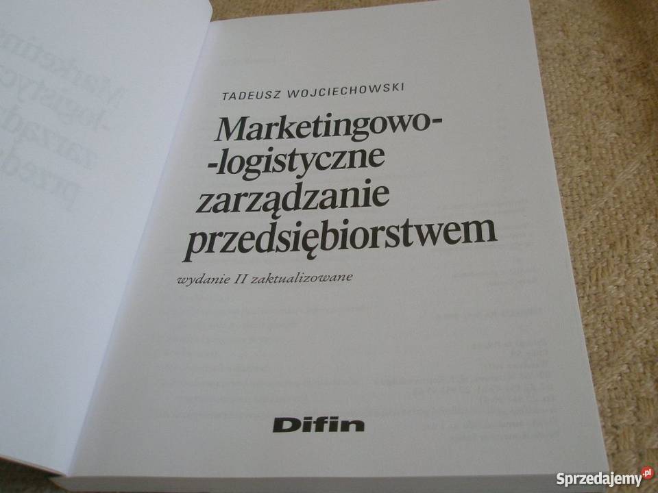 Marketingowo logistyczne zarządzanie Ostrołęka sprzedam