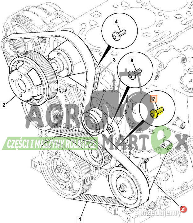 32004514 32004514 ŚRUBA IMBUSOWA M8x25 JCB