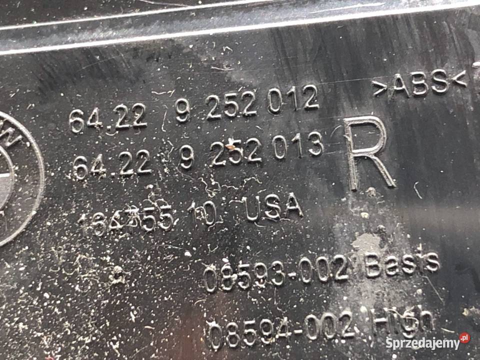 KRATKA NAWIEWU TYŁ BMW F16 9252012 SUV 1419