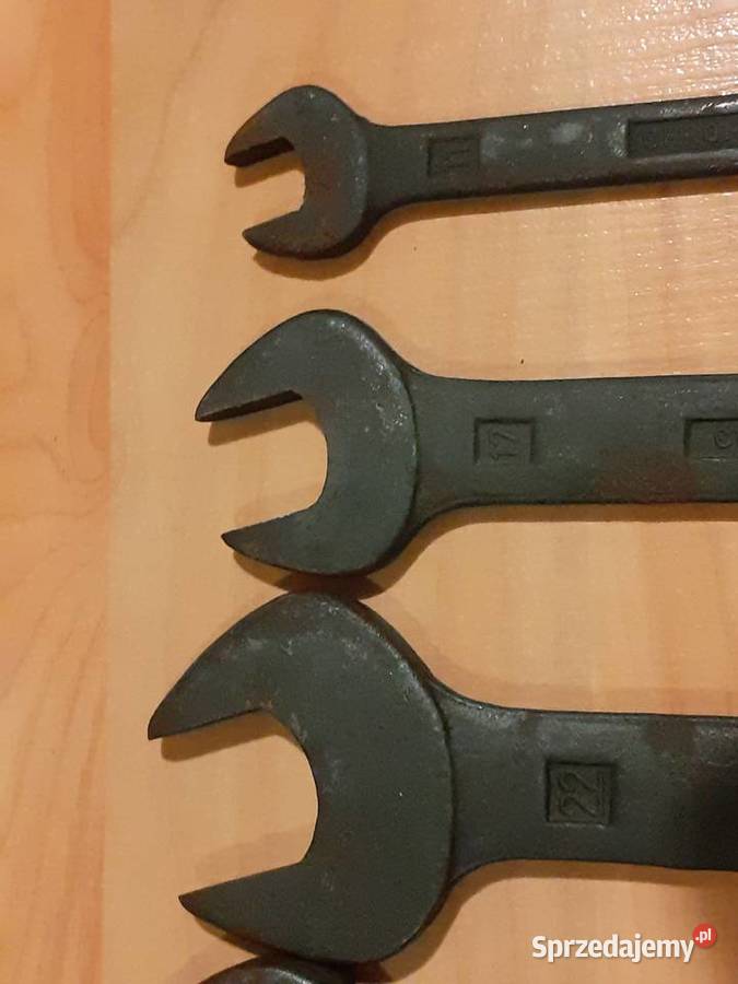 Klucze płaskie dwustronne Polskie PRL 5 Klucze Chorzów sprzedam