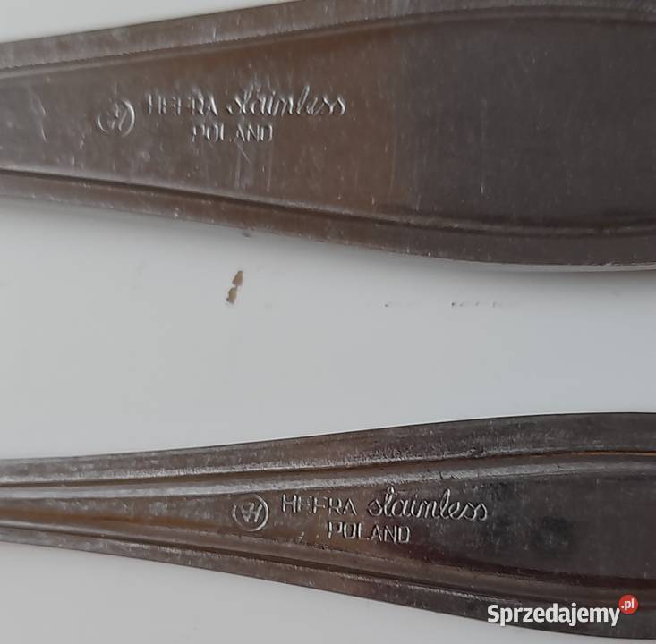Retro Vintage Sztućce HEFRA PRL Sygnatura 12 Gdańsk