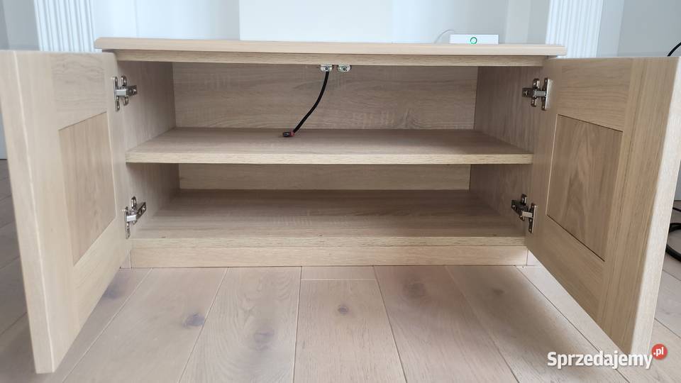 Szafka RTV fronty dąb bielony