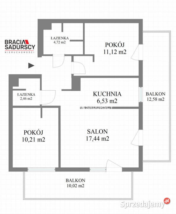 Mieszkanie Kraków Żabiniec 5814m2 3pokojowe małopolskie
