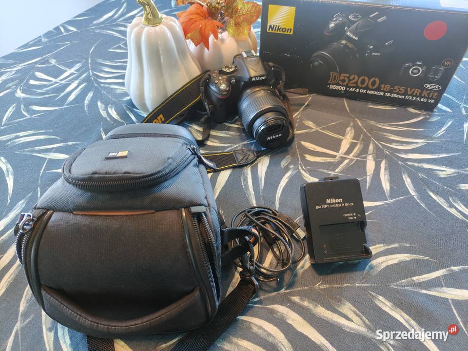 Aparat Nikon D5200 Obiektyw 1855 VR Super Stan Aparaty Łódź