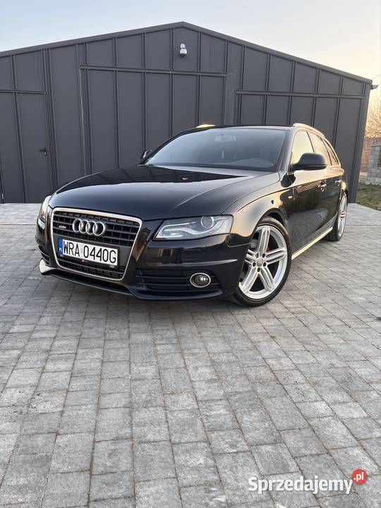 AUDI A4 B8 20 TDI 196 3 x SLINE SKÓRA NAVI LEDY światła przeciwmgielne A4 mazowieckie Radom