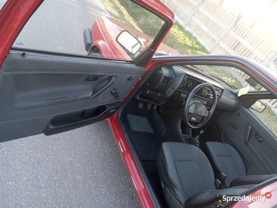 VW volkswagen golf 2 13 benzyna czerwony