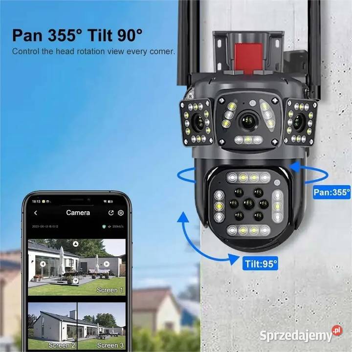 Kamera zewnętrzna 6K 12MP fullHD 2 obiektywy 3 Bydgoszcz