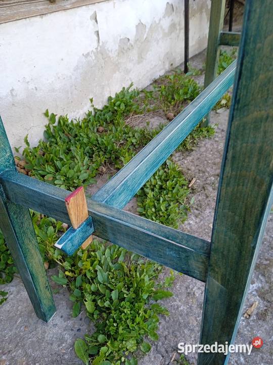 Konsola dębowa rustykalna vintage 79cm