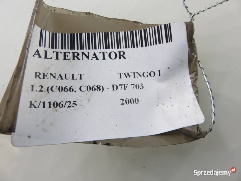 ALTERNATOR RENAULT TWINGO I 12 2542480A