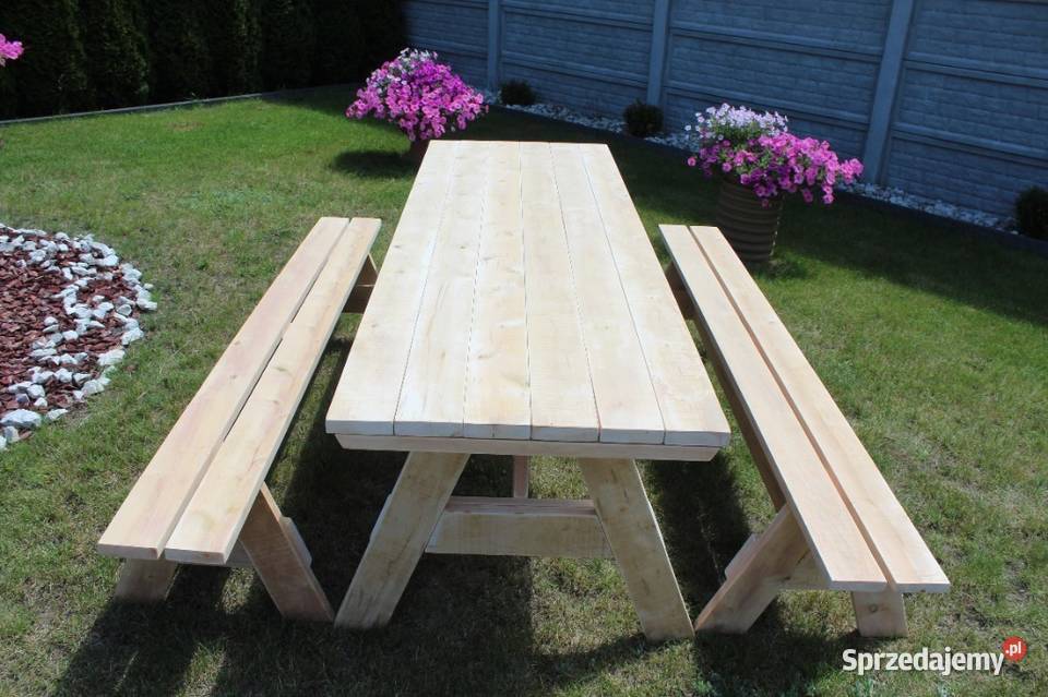 STÓŁ OGRODOWY 220 72 ŁAWKI 220 26 SOSNA Milicz