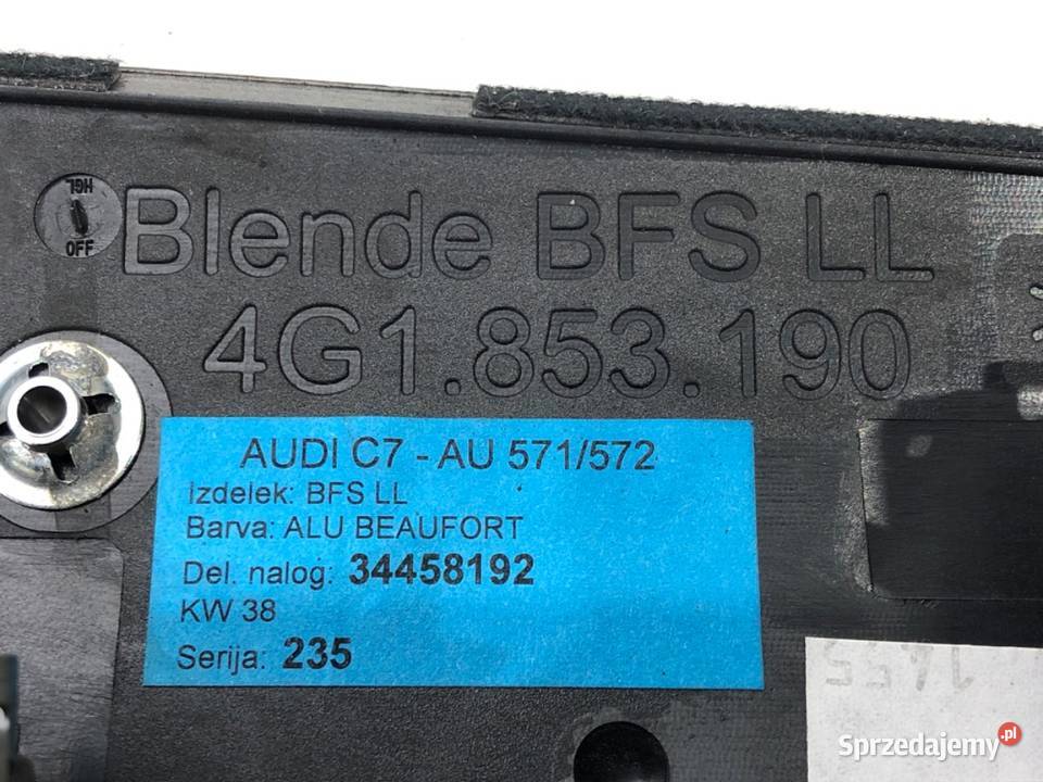 LISTWA DEKOR KOKPITU AUDI A6 C7 4G1853190BL