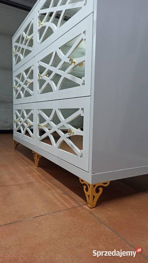 Komoda 130 wysoki połysk6 szuflad Glamour Nowy Sącz