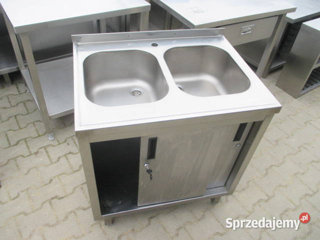 Zlew Gastronomiczny 2 Komorowy Drzwi Suwane Ostrów Wielkopolski