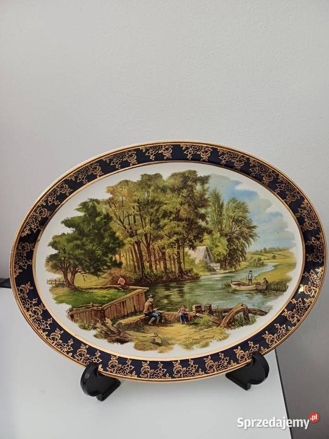 Vintage półmisek Porcelana i szkło Nowy Targ