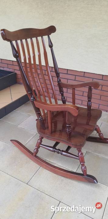 Fotel drewniany bujany na biegunach bujak Fotele Garwolin