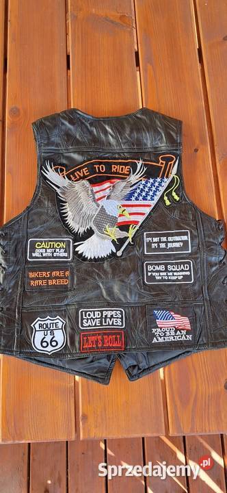 Kamizelka skórzana motocyklowa M Części i akcesoria motocyklowe lubelskie Tomaszów Lubelski