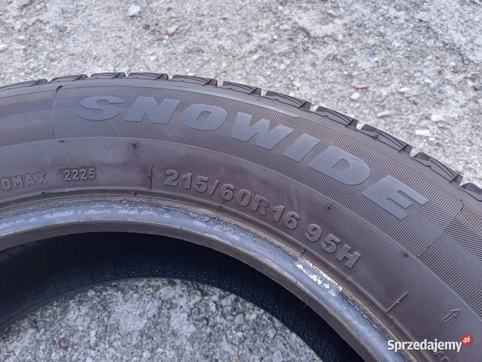 Opony zimowe 21560 R16 SUNWIDE SNOWIDE 2025r 7mm Lubin sprzedam