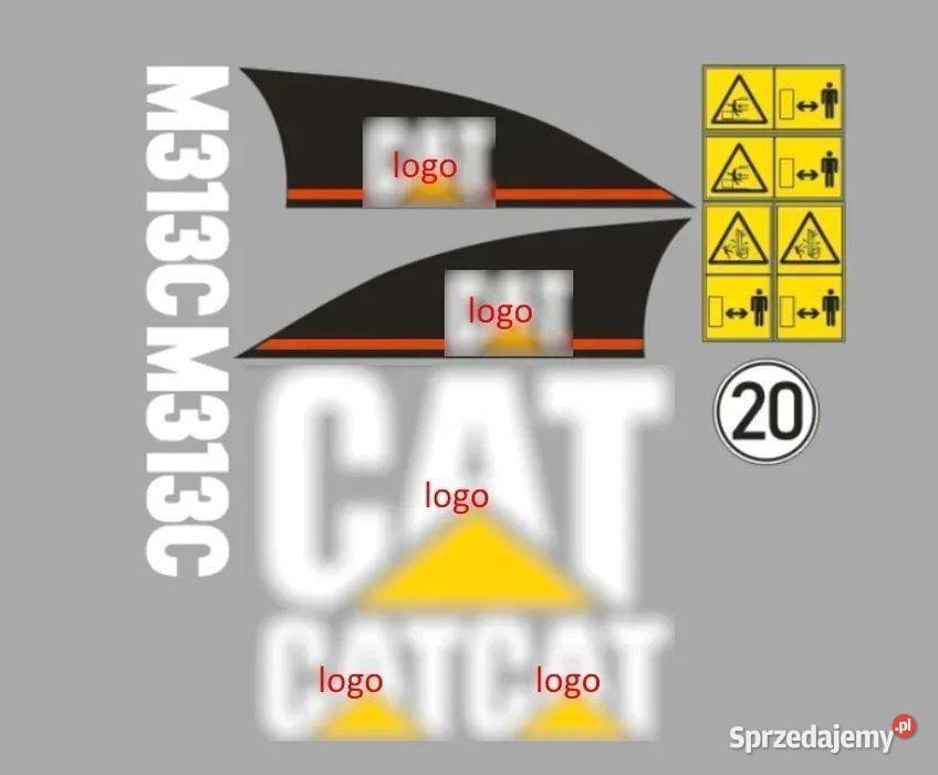 Naklejki Oklejenie CAT M313C Zamiennik mazowieckie Janików