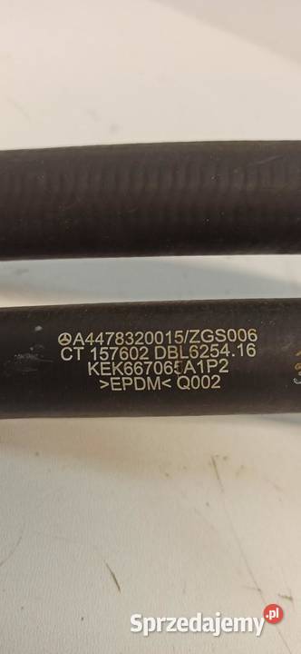 MERCEDES VITO W447 RURA WĄŻ WODY A4478320015