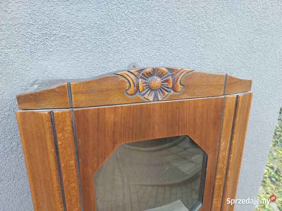 Stara szafka witrynka z obudowy francuskiego