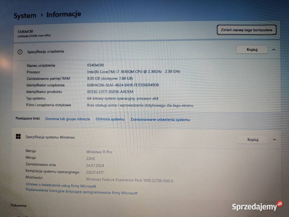 używany laptop Dell 5430