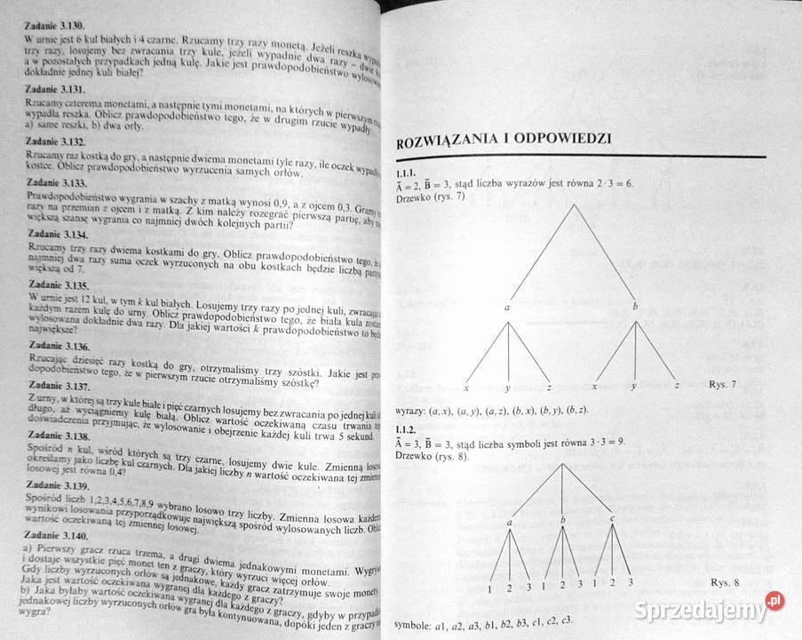 Zbiór zadań z kombinatoryki i rachunku Pozostałe sprzedam