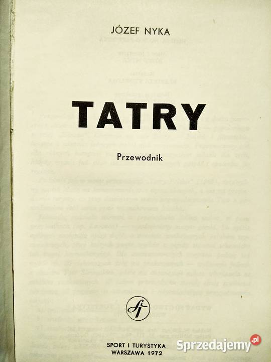 Tatry Przewodnik książki Bródno Antykwariat Warszawa