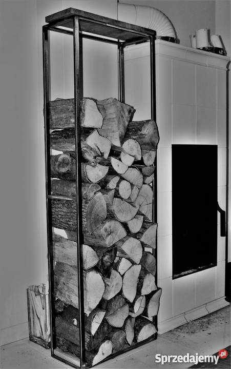 Regał na drewno do kominka stylizacja LOFT 55cm Białystok sprzedam