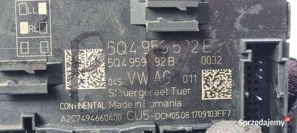 MODUŁ VOLKSWAGEN PASSAT B8 5Q4959592E osobowe Pozostałe Lipno