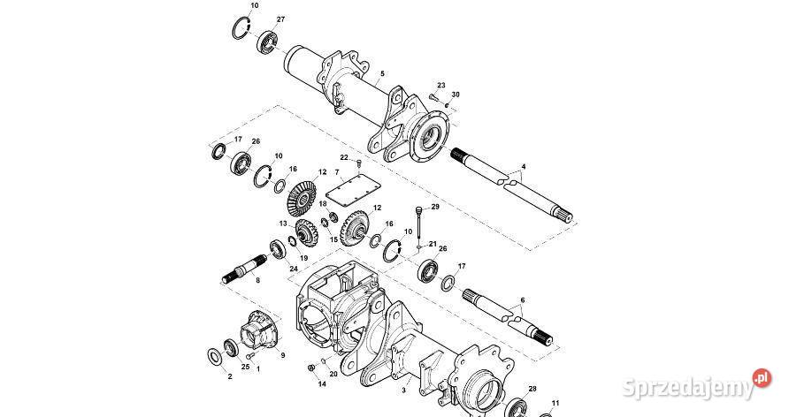 John Deere 960 Wał napędowy CC133859 Układ Jastrzębniki
