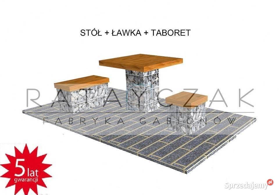 Meble ogrodowe meble do ogrodu stół gabiony Toruń sprzedam