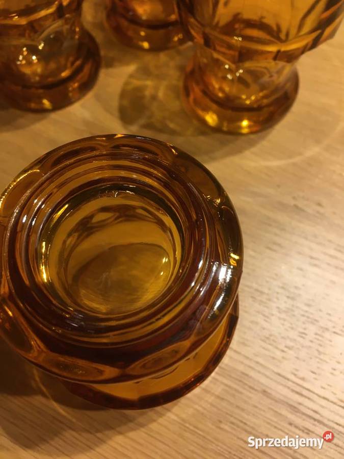 włoskie miodowe szklaneczki Pruszcz Gdański sprzedam