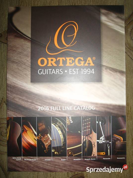 Ortega zestaw katalogów gitar Gitary i akcesoria Kępice sprzedam