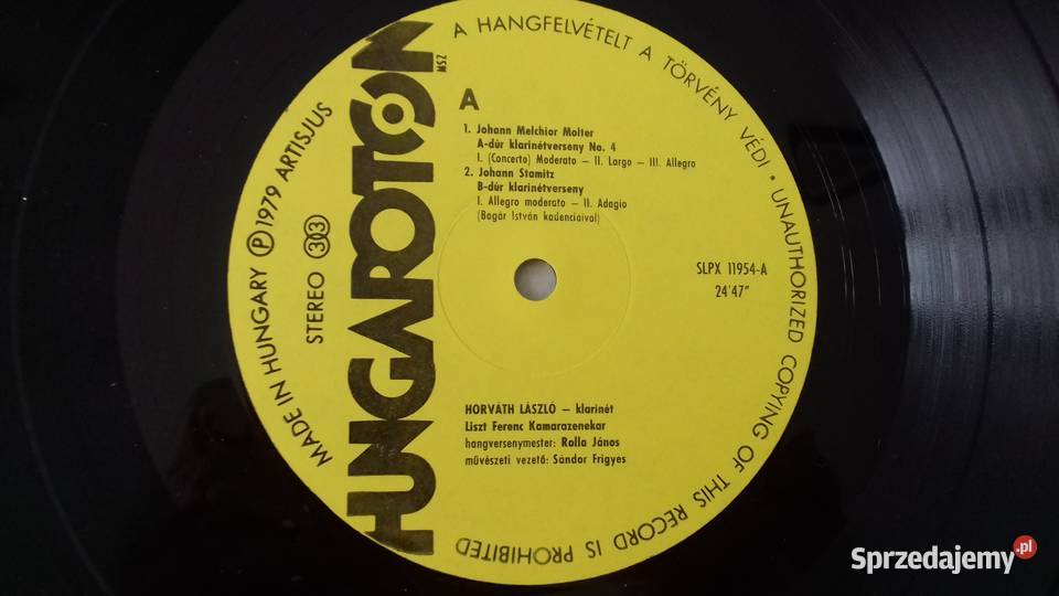 Winyl Clarinet Concertos sprzedam Kraków