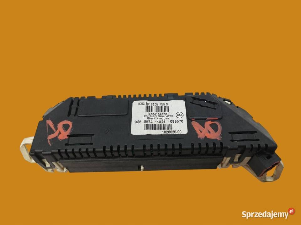 WYŚWIETLACZ 9654149380 Citroen C4 I 20042010