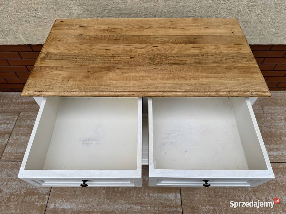 Komoda z szufladami biała szafka mazowieckie Sulbiny