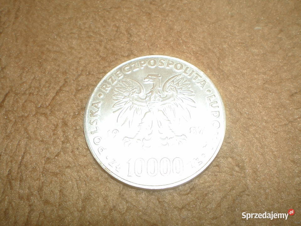 Sprzedam monetę 10000 złoty z roku 1987 używana Piekary Śląskie sprzedam
