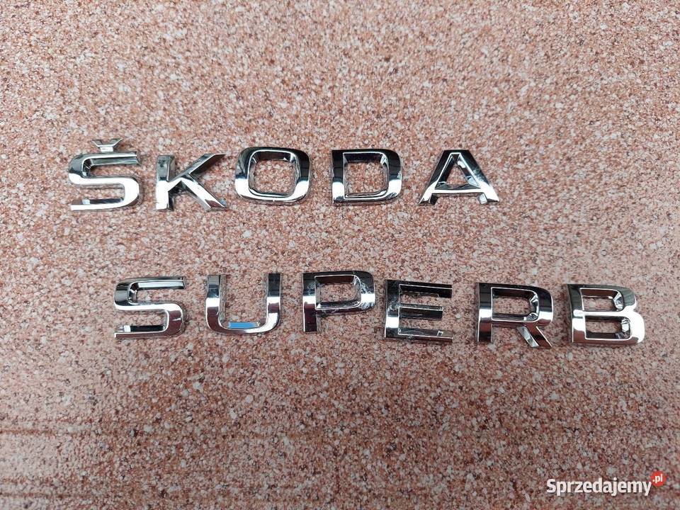 Napis emblemat Skoda Superb III oryginalny Jankowice
