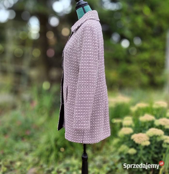 Płaszcz Orsay 40 L krata kratka fiolet róż retro sprzedam