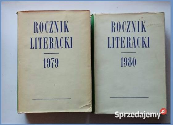 Rocznik literacki 1979 1980 rocznik literatura