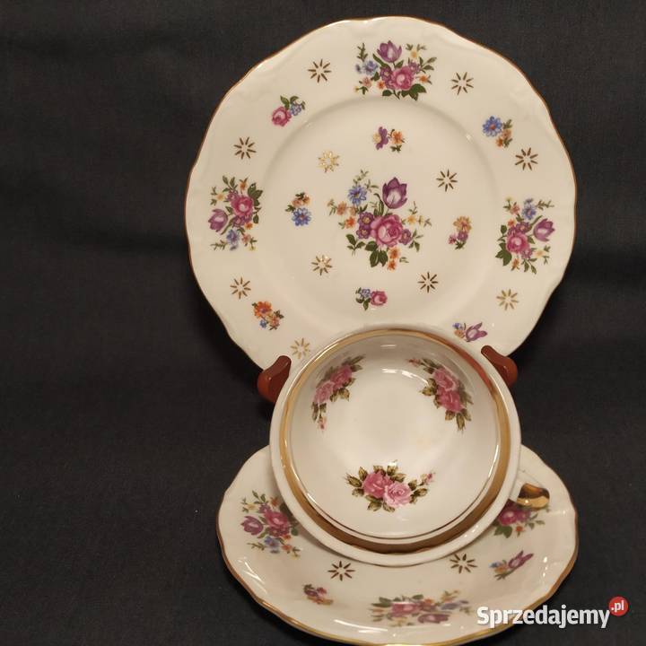 Elegancki Zestaw Śniadaniowy Trio Fine China GDR Piła sprzedam