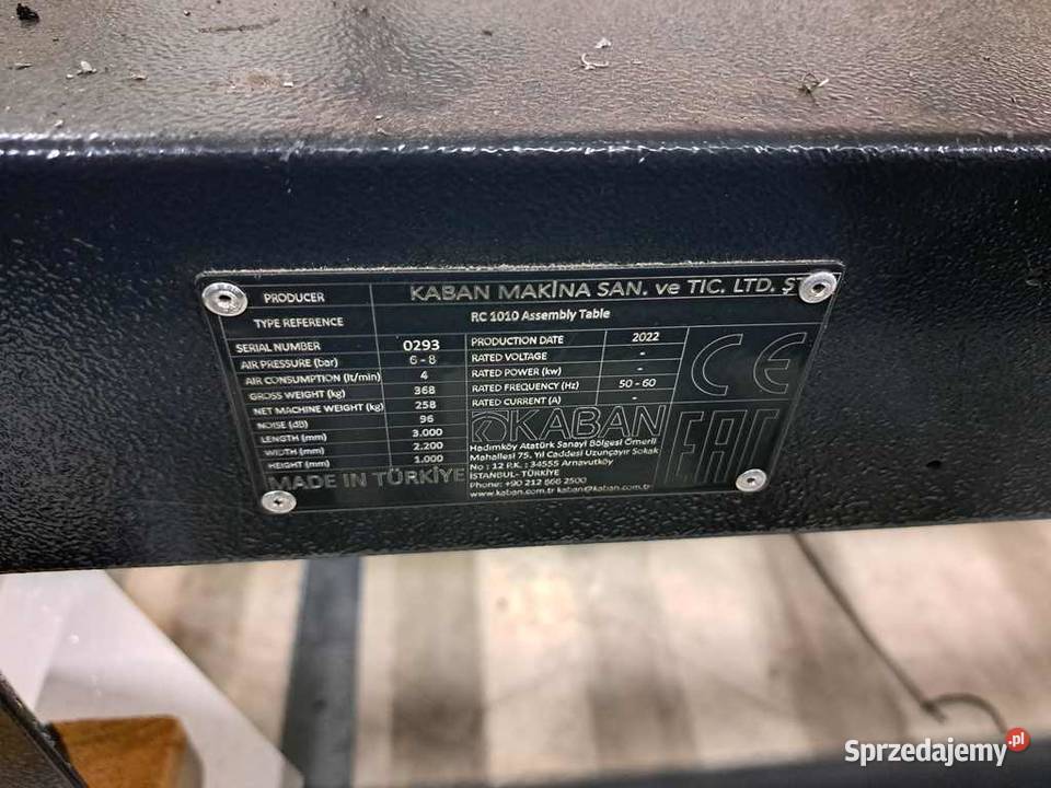 Stół Roboczy okna drzwi 6 sztuk KABAN RC1010 Warszawa