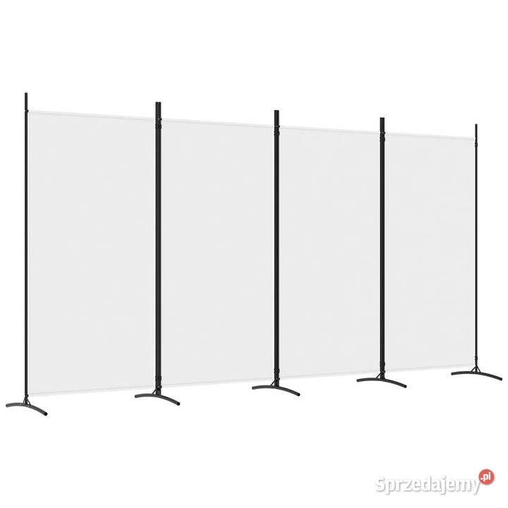 Parawan 4panelowy biały 346x180 tkanina WM350262 Pozostałe sprzedam
