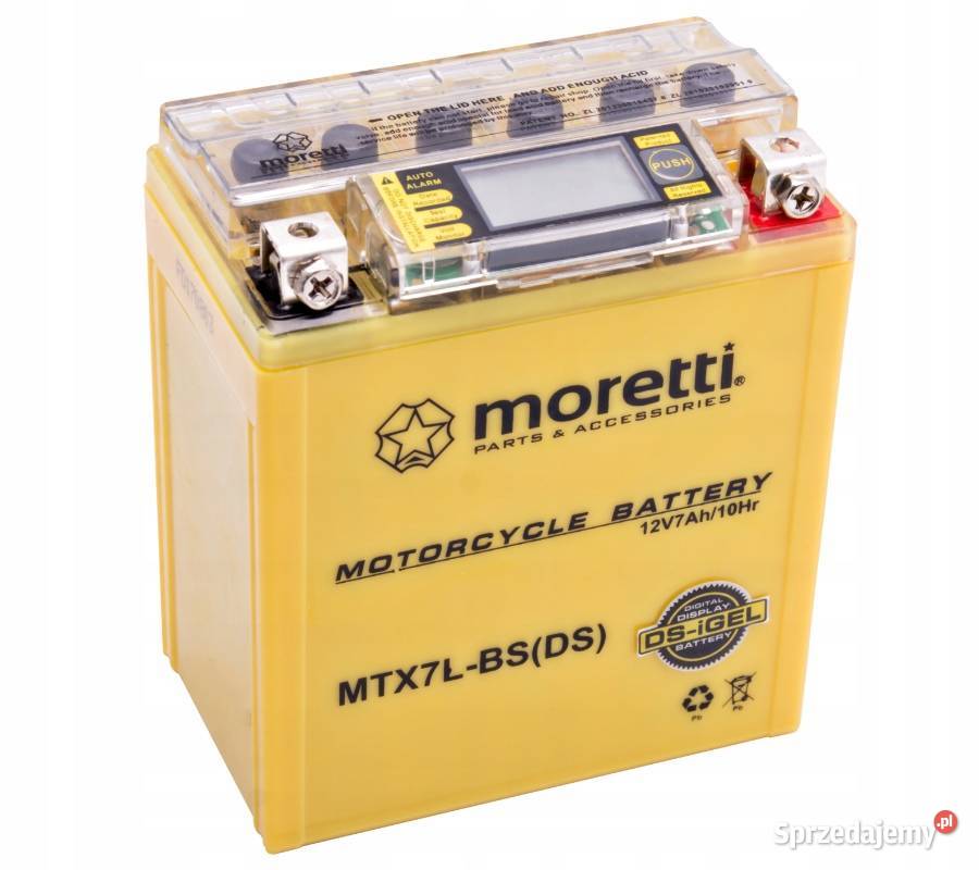 Akumulator Moretti AGM IGel MTX7LBS ze