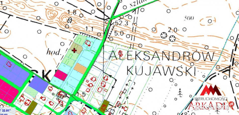 Działka Aleksandrów Kujawski 1003m2 kujawsko-pomorskie