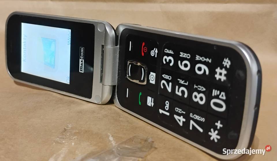 MAXCOM MM820 BB Telefon z Klapką DUŻY ładowarka opolskie
